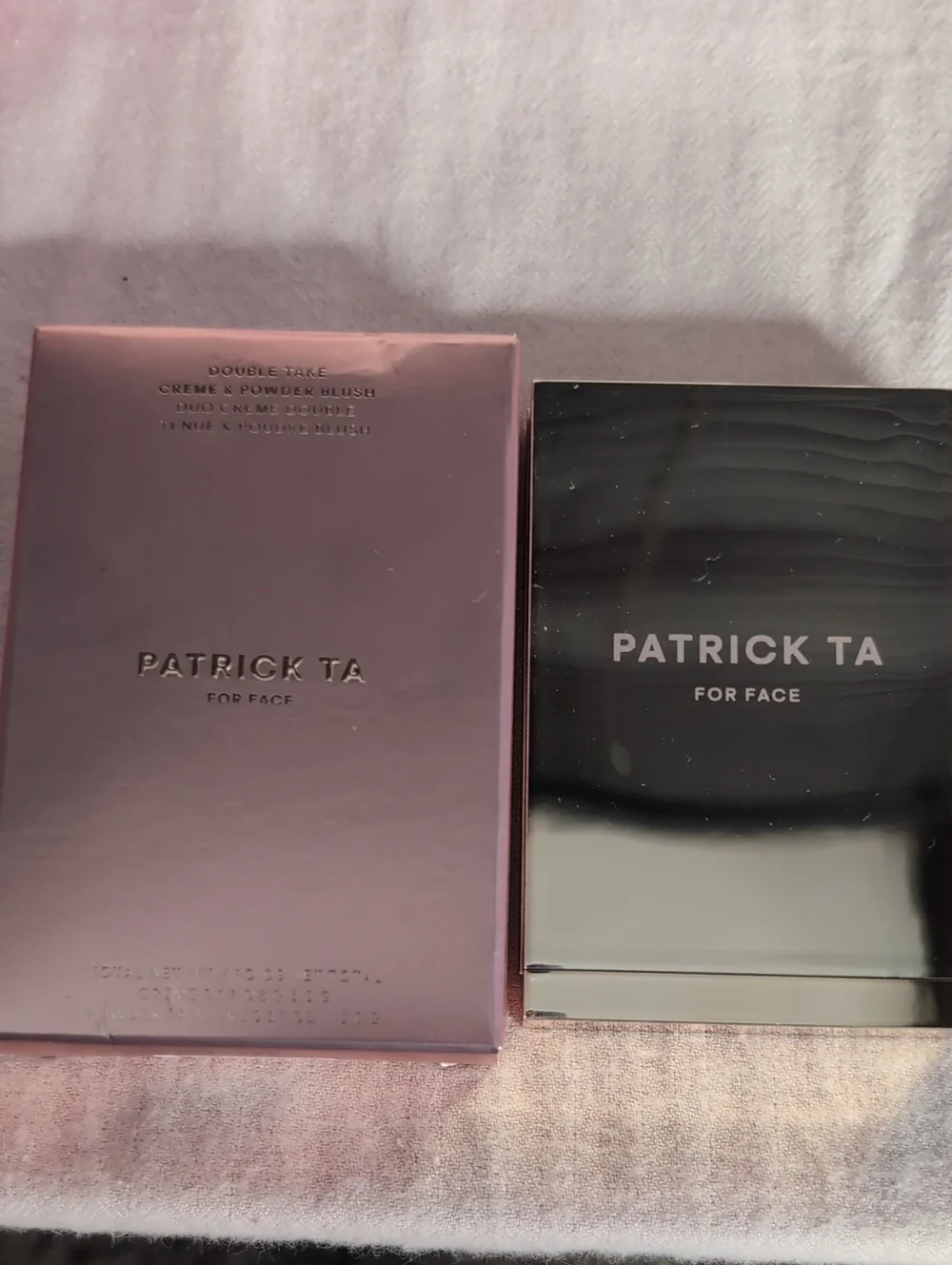 PATRICK TA Double-Take Crème & Powder Blush Duo:Color:She Goes To The Gym-New